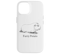 Carcasa para iPhone 14 Divertido Conejillo de Indias Peludo Patata Mal Nombre Animal Broma estúpida