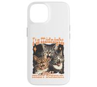 Carcasa para iPhone 14 Divertido diseño felino de Midnight Screaming Cats