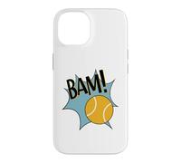 Carcasa para iPhone 14 Divertido gráfico de cómic de Tenis Bam para Jugador de Tenis