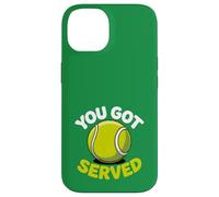 Carcasa para iPhone 14 Divertido Juego de Palabras de «You Got Served», Bonita Pelota de Tenis