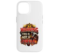 Carcasa para iPhone 14 Divertido Martillo Constructor DIY Advertencia de Que Esto no es un Taladro