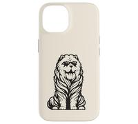 Carcasa para iPhone 14 Divertido Perro Chow Chow con Gafas de Sol