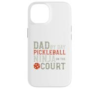 Carcasa para iPhone 14 Divertido Pickleball Dad Pickleball Ninja para Hombre