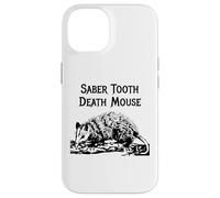 Carcasa para iPhone 14 Divertido Sable Diente Muerte Ratón Mal Nombre Animal Incorrecto Broma Estúpida