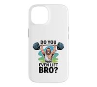 Carcasa para iPhone 14 Divine Strongman, Levantamiento de Pesas, Gimnasio, Humor
