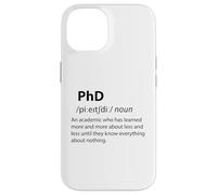 Carcasa para iPhone 14 Doctorado Divertido Diccionario Definición Doctorado Estudiante Graduación