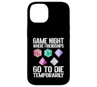 Carcasa para iPhone 14 Donde Las amistades Van a Morir temporalmente Game Night