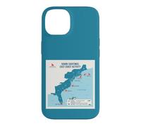 Carcasa para iPhone 14 East Coast Shark Sightings Map