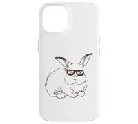 Carcasa para iPhone 14 Easter Bunny Hip Hop Sunglasses Funny and Cute Rabbit
