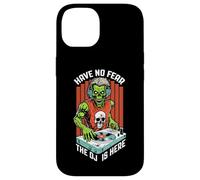 Carcasa para iPhone 14 Ecualizador Musical de Halloween Have No Fear The DJ Is Here Zombie