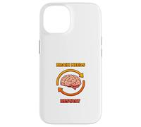 Carcasa para iPhone 14 El Cerebro Necesita reiniciarse Funny Mind Reload Humor