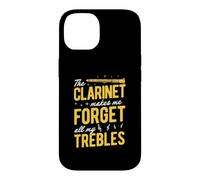 Carcasa para iPhone 14 El Clarinete me Hace Olvidar Todos mis Agudos