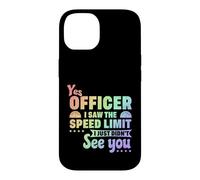 Carcasa para iPhone 14 El Conductor VIO el límite de Velocidad no VIO el Exceso de Velocidad del Oficial de policía