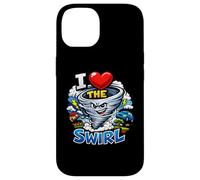 Carcasa para iPhone 14 El Divertido Cazador de tormentas I Heart The Swirl