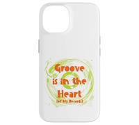 Carcasa para iPhone 14 El Divertido Disco de Vinilo Pun Groove está en el corazón