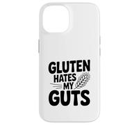 Carcasa para iPhone 14 El Gluten Odia mis entrañas