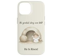 Carcasa para iPhone 14 Él ha resucitado Resurrección Cristiana de Pascua