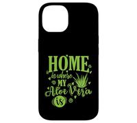 Carcasa para iPhone 14 El hogar es Donde mi Aloe Vera es Medicinal Planta