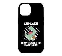 Carcasa para iPhone 14 El Lindo Cupcake de Dinosaurio es mi Secreto para la Felicidad: Dinosaurios