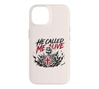 Carcasa para iPhone 14 Él me llamó Vivo Jesús Fe Esqueleto Cristiano