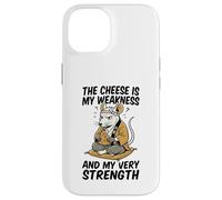 Carcasa para iPhone 14 El Queso es mi Debilidad Funny Rata Meme Vintage Ratas Broma