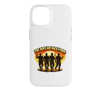 Carcasa para iPhone 14 Emblema de reunión de The Boys Are Back in Town Brotherhood Divertido