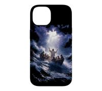 Carcasa para iPhone 14 Epic Bible Story Christian Graphic - Jesus Calming The Storm