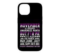 Carcasa para iPhone 14 Epilepsy Awareness Products Gifts Fight Epilepsy Warrior