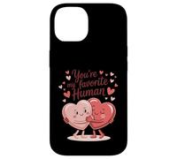 Carcasa para iPhone 14 Eres mi Humano Favorito, Abrazando Corazones, me Encanta el día de San Valentín