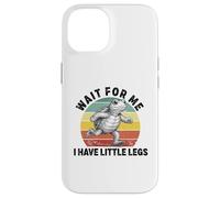 Carcasa para iPhone 14 Espérame Tengo piernas lentas Funning Turtle Running
