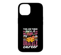 Carcasa para iPhone 14 Esta Cosa del Trabajo está arruinando mi Carrera de Ukelele músico