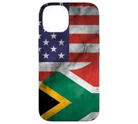 Carcasa para iPhone 14 Estados Unidos y Sudáfrica Yin Yang - Bandera sudafricana Americana