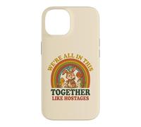 Carcasa para iPhone 14 Estamos Todos Juntos como rehenes Bunny Birds Retro 2