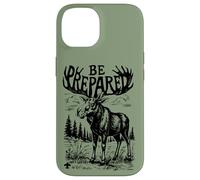 Carcasa para iPhone 14 Estar Preparado Alce Tipografía Scouting America Vintage