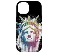 Carcasa para iPhone 14 Estatua de la Libertad, EE.UU., Nueva York, Gotham, américa diseño