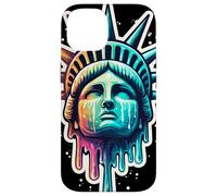 Carcasa para iPhone 14 Estatua de la Libertad, Nueva York, EE.UU., Gotham, américa diseño