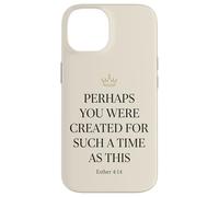 Carcasa para iPhone 14 Ester 4:14 Corona Versículo de la Biblia Fe Mujeres