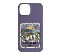 Carcasa para iPhone 14 Estilo Vintage de póster de Viaje al Parque Nacional de Las Islas del Canal