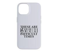Carcasa para iPhone 14 Estos Son Tiempos DIFÍCILES Funny Music Teacher Musician Meme