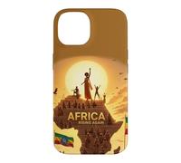 Carcasa para iPhone 14 Ethiopian Flag Rasta Africa Rising Again from Ethiopia