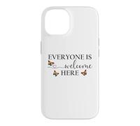Carcasa para iPhone 14 Everyone is Welcome Here Pride Sign Lesbian Butterfly Pride