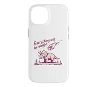 Carcasa para iPhone 14 Everything Is Alright Dinosaur Asteroid Chaos Graphic Retro