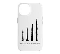 Carcasa para iPhone 14 Evolution of Woodwinds Música Schalmei Dulzian Hautbois Oboe