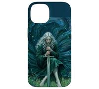 Carcasa para iPhone 14 Fantasía Espada Maiden Gráfico Etéreo Arte Gótico