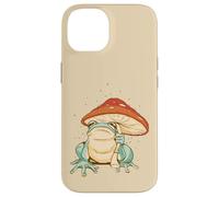 Carcasa para iPhone 14 Farmcore Frog and Mushroom Umbrella Aesthetic Cottagecore