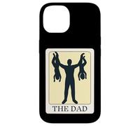 Carcasa para iPhone 14 Fathers Day Tarot Card The Dad Funny Father of Two