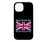 Carcasa para iPhone 14 Feliz día de traición Campesinos coloniales ingratos, 4 de Julio