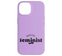 Carcasa para iPhone 14 Feminismo Radical, tipografía de declaración mínima