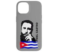 Carcasa para iPhone 14 Fidel Castro Cuba Revolution cigarro Demo Bandera