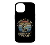 Carcasa para iPhone 14 Fishing Is My Retirement Plan Cool Fishing Graphic Fisherman